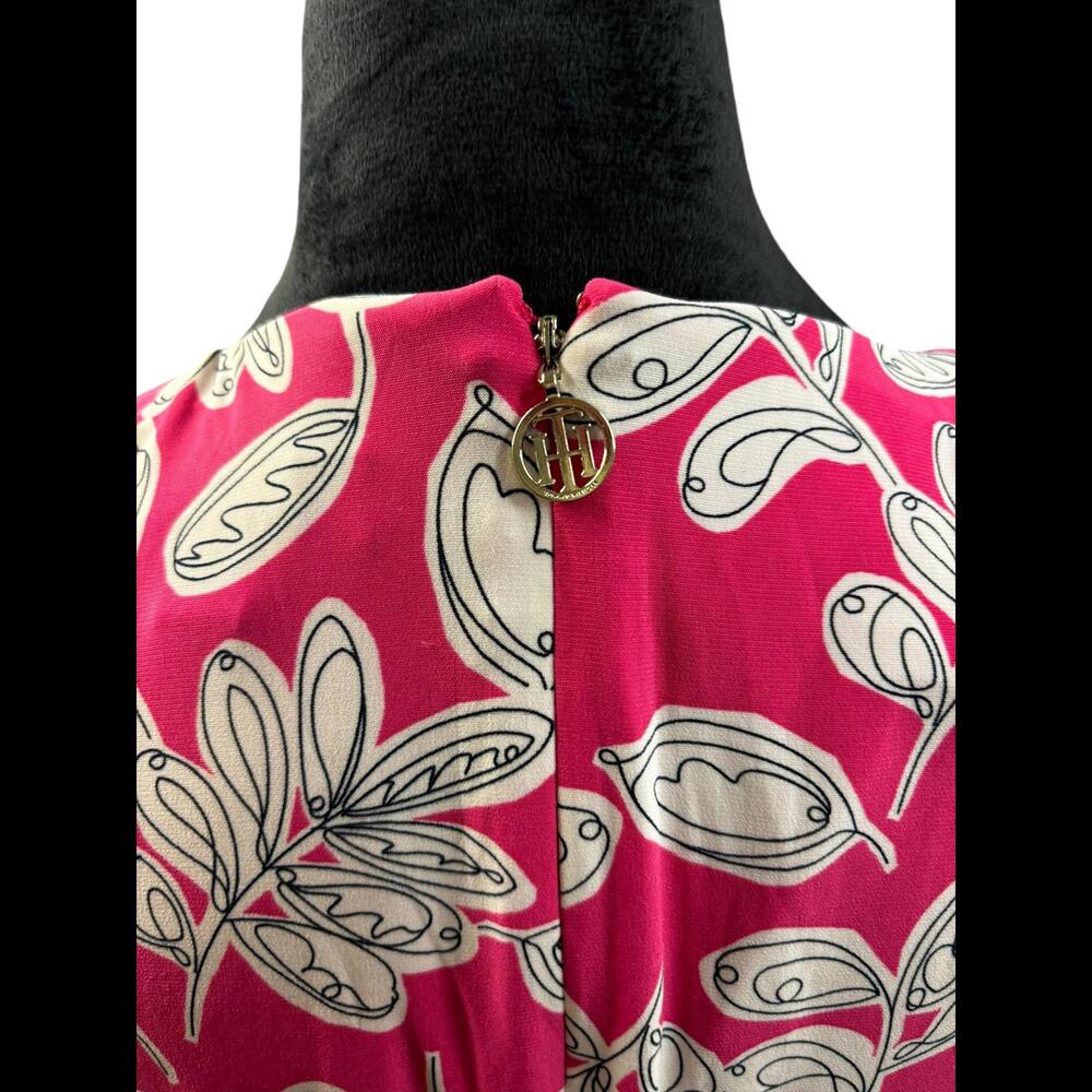 Tommy Hilfiger Chic Floral Summer Dress - Pink and White Pattern - Picture 3 of 6